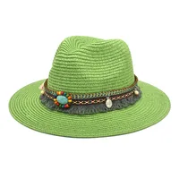 Unisex Retro Streetwear Geometric Big Eaves Straw Hat sku image 11