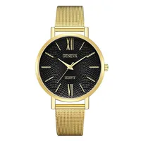 Retro Punk Solid Color Buckle Quartz sku image 7