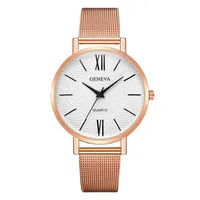 Retro Punk Solid Color Buckle Quartz sku image 8
