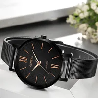 Retro Punk Solid Color Buckle Quartz main image 5