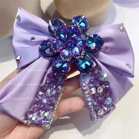 Women's Glam Sweet Bow Knot Artificial Crystal Hair Clip main image 2