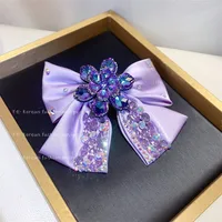 Women's Glam Sweet Bow Knot Artificial Crystal Hair Clip main image 3