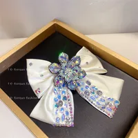Women's Glam Sweet Bow Knot Artificial Crystal Hair Clip sku image 2