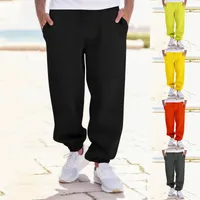 New Men's Autumn Winter Patchwork Training Joggers Fitness Tracksuit Pants Oversized Sweatpants European Size main image 1