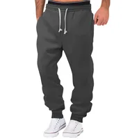 New Men's Autumn Winter Patchwork Training Joggers Fitness Tracksuit Pants Oversized Sweatpants European Size sku image 4