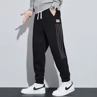 Men's Fleece - Lined Casual Joggers, Loose Fit Winter Sports Pants, Trendy Streetwear Sweatpants For Men main image 3