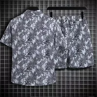 Retro Men's Casual Shirt Summer Loose Fit Hong Kong Style Unique Design Novelty Top Wear For Students main image 2