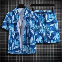 Retro Oil Painting Floral Print Short Sleeve Shirt For Men, Oversized Casual Hong Kong Style Streetwear Summer Fashion Top main image 5