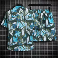 Retro Oil Painting Floral Print Short Sleeve Shirt For Men, Oversized Casual Hong Kong Style Streetwear Summer Fashion Top main image 3