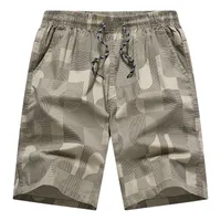 Men's Cotton Camouflage Cargo Shorts Summer Washed Workwear Mid - Length Casual Home Outdoor Plus Size sku image 10