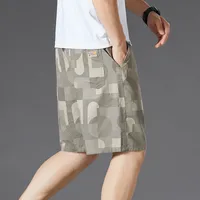 Men's Cotton Camouflage Cargo Shorts Summer Washed Workwear Mid - Length Casual Home Outdoor Plus Size main image 3