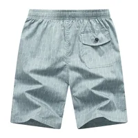 Men's Cotton Beach Shorts Summer Casual Loose Fit Elastic Waist Mid-Length Lounge Home Wear Outdoor Comfort Shorts main image 4