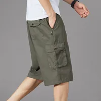 Abaya Women's Cotton Capri Pants – Summer Mid - Length Straight - Leg Casual Workwear Shorts sku image 9