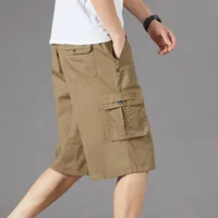 Abaya Women's Cotton Capri Pants – Summer Mid - Length Straight - Leg Casual Workwear Shorts sku image 16