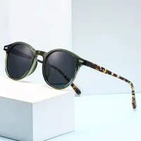 Vacation Simple Style Solid Color Pc Round Frame Full Frame Glasses main image 3