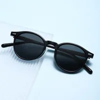 Vacation Simple Style Solid Color Pc Round Frame Full Frame Glasses main image 5