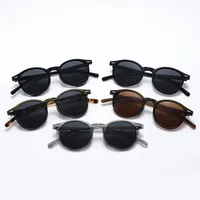 Vacation Simple Style Solid Color Pc Round Frame Full Frame Glasses main image 1