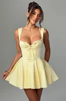 Women's A- Line Skirt Casual Elegant Streetwear Collarless Sleeveless Solid Color Above Knee Holiday Banquet Selfie sku image 4