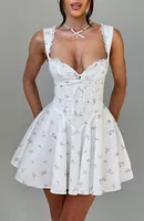 Women's A- Line Skirt Casual Elegant Streetwear Collarless Sleeveless Solid Color Above Knee Holiday Banquet Selfie sku image 15