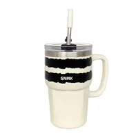 Casual Stripe Lattice 316 Stainless Steel  PC PP Thermos Cup 1 Piece main image 3