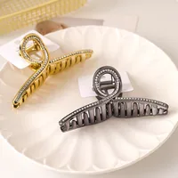 Women's Vacation Simple Style Solid Color PC Criss Cross Hair Claws main image 1