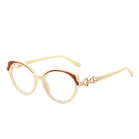 Simple Style Color Block Ac Oval Frame Full Frame Glasses main image 4