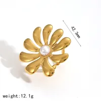 Retro Classic Style Flower Butterfly Bow Knot 304 Stainless Steel Plating Women's Rings sku image 1