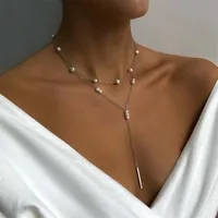 Elegant Glam Vintage Style Round Heart Shape Eye Imitation Pearl Alloy Women's Layered Necklaces Pendant Necklace sku image 14