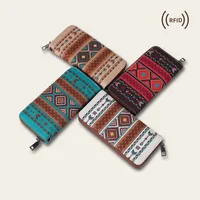Women's Geometric Canvas Zipper main image 1