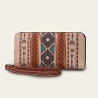 Women's Geometric Canvas Zipper sku image 2