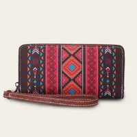 Women's Geometric Canvas Zipper sku image 2