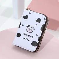 Women's Cows Fruit Pu Leather Zipper sku image 4