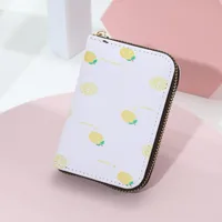 Women's Cows Fruit Pu Leather Zipper sku image 6