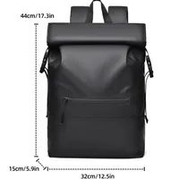 Solid Color Casual Travel School Backpack main image 2