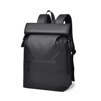 Solid Color Casual Travel School Backpack sku image 2