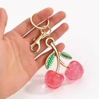 Resin Cherry Bag Pendant Keychain Bag Charms sku image 1