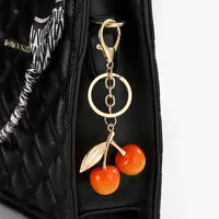 Resin Cherry Bag Pendant Keychain Bag Charms sku image 2
