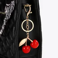 Resin Cherry Bag Pendant Keychain Bag Charms sku image 3