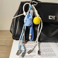 Plastic Polyester Iron Tower Slippers Ball Bag Pendant Keychain Bag Charms main image 1