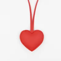 Pu Leather Heart Shape Bag Pendant Bag Charms sku image 1