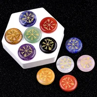Vacation Simple Style Round Semi-precious Stone Ornaments Artificial Decorations main image 1