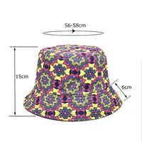 Unisex Casual Retro Clouds Printing Printing Flat Eaves Bucket Hat main image 2
