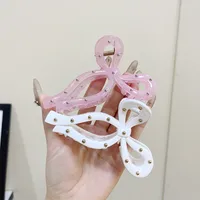 Modern Style Classic Style Women's Bow Knot Resin Spray Paint Hair Claws main image 3