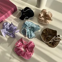 Elegant Women's Solid Color Cloth Hair Tie main image 1