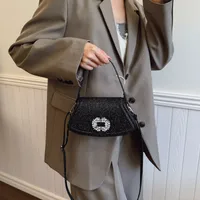 Women's Medium Glitter Geometric Elegant Sewing Thread Square Magnetic Buckle Square Bag main image 3