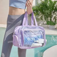 Simple Style Letter PVC Storage Bag main image 3
