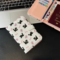 Women's Heart Shape Cat Bow Knot Pu Snap Button main image 5