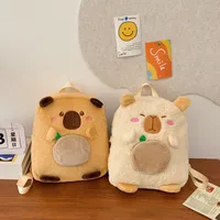 Unisex Plush Capybara Cute Sewing Thread Square Zipper Square Bag main image 2