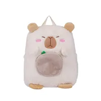 Unisex Plush Capybara Cute Sewing Thread Square Zipper Square Bag sku image 2