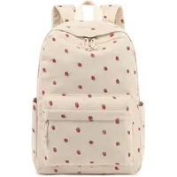 Clouds Strawberry Casual School School Backpack main image 1